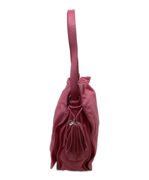 LOEWE（ロエベ）LOEWE (ロエベ) フラメンコ30　ショルダーバッグ ピンクの古着・服飾アイテム