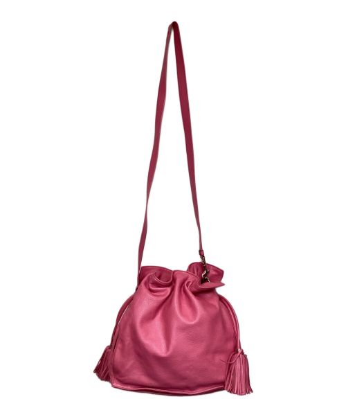 LOEWE（ロエベ）LOEWE (ロエベ) フラメンコ30　ショルダーバッグ ピンクの古着・服飾アイテム