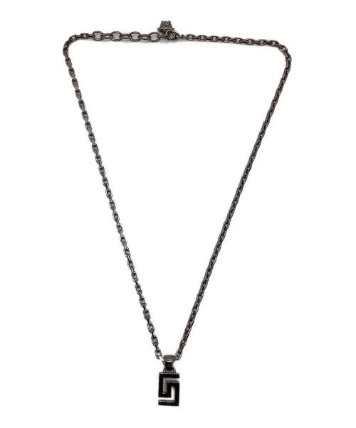 VERSACE（ヴェルサーチェ）VERSACE (ヴェルサーチ) グリーク ネックレス シルバーの古着・服飾アイテム