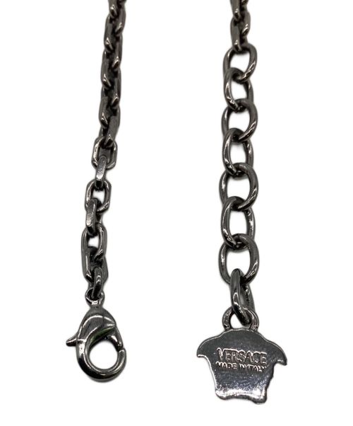VERSACE（ヴェルサーチェ）VERSACE (ヴェルサーチ) グリーク ネックレス シルバーの古着・服飾アイテム
