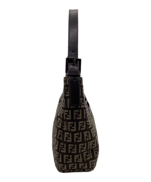 FENDI（フェンディ）FENDI (フェンディ) ズッキーノ ワンショルダーバッグ ブラウン×ベージュの古着・服飾アイテム