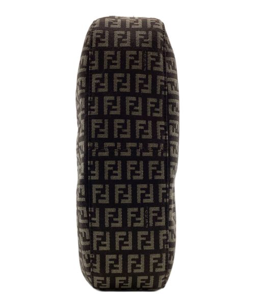 FENDI（フェンディ）FENDI (フェンディ) ズッキーノ ワンショルダーバッグ ブラウン×ベージュの古着・服飾アイテム