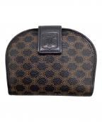 CELINEセリーヌ）の古着「マカダム 2つ折り財布」｜ブラウン