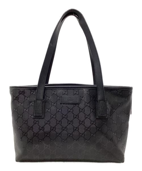 GUCCI（グッチ）GUCCI (グッチ) GGインプリメ トートバッグ ブラックの古着・服飾アイテム