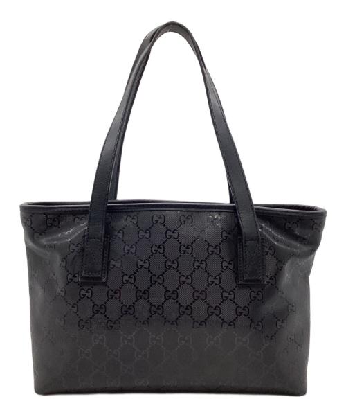 GUCCI（グッチ）GUCCI (グッチ) GGインプリメ トートバッグ ブラックの古着・服飾アイテム