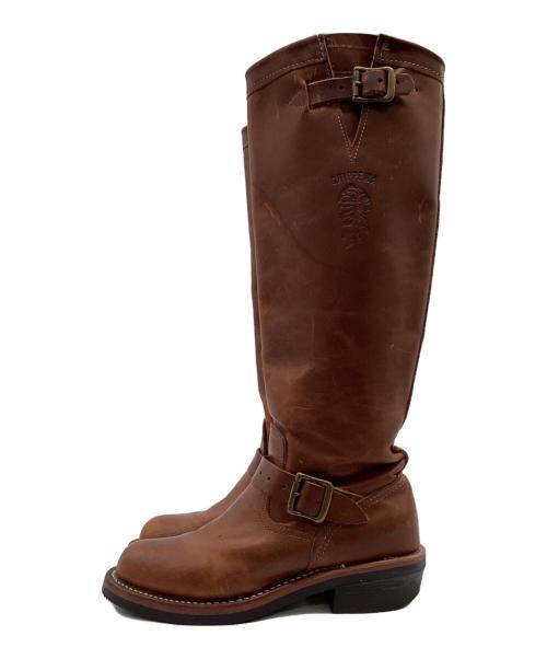 CHIPPEWA（チペワ）CHIPPEWA (チペワ) 17インチ エンジニアブーツ ブラウン サイズ:5Eの古着・服飾アイテム