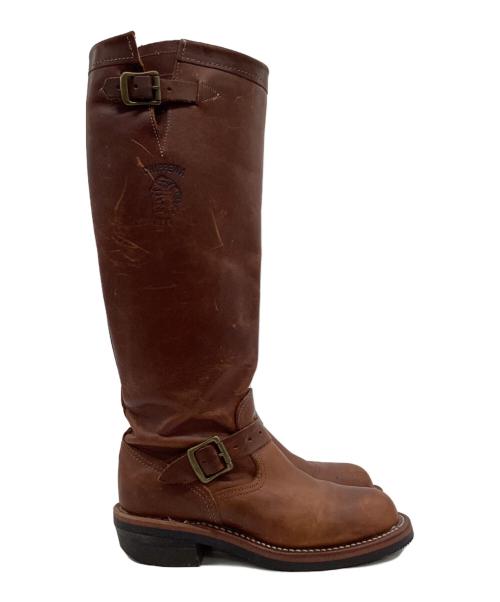 CHIPPEWA（チペワ）CHIPPEWA (チペワ) 17インチ エンジニアブーツ ブラウン サイズ:5Eの古着・服飾アイテム
