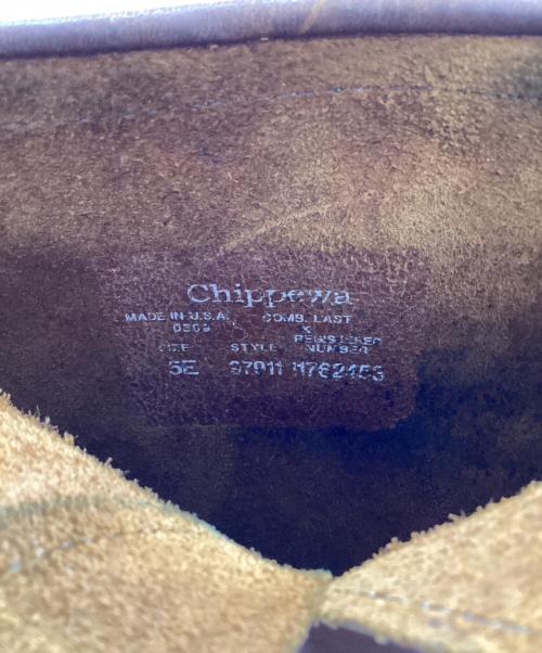 CHIPPEWA（チペワ）CHIPPEWA (チペワ) 17インチ エンジニアブーツ ブラウン サイズ:5Eの古着・服飾アイテム