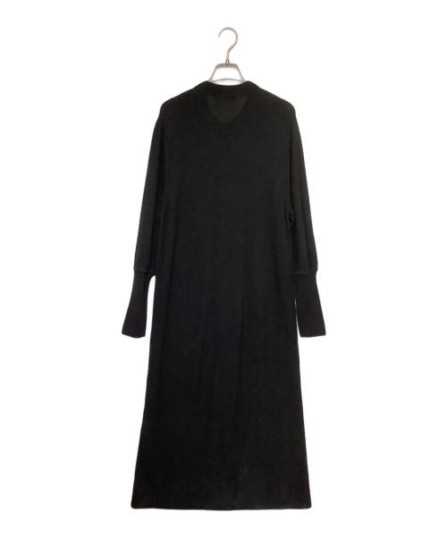 Curensology（カレンソロジー）Curensology (カレンソロジー) モス ニット ワンピース ブラック×シルバー サイズ:Fの古着・服飾アイテム