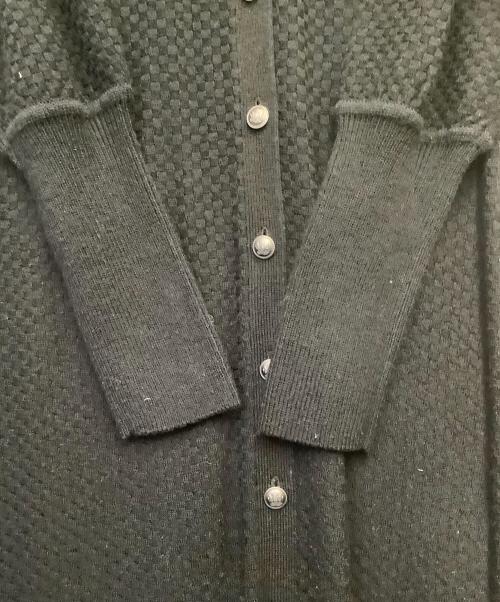 Curensology（カレンソロジー）Curensology (カレンソロジー) モス ニット ワンピース ブラック×シルバー サイズ:Fの古着・服飾アイテム