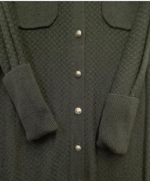 Curensology（カレンソロジー）Curensology (カレンソロジー) モス ニット ワンピース ブラック×シルバー サイズ:Fの古着・服飾アイテム