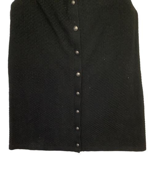 Curensology（カレンソロジー）Curensology (カレンソロジー) モス ニット ワンピース ブラック×シルバー サイズ:Fの古着・服飾アイテム