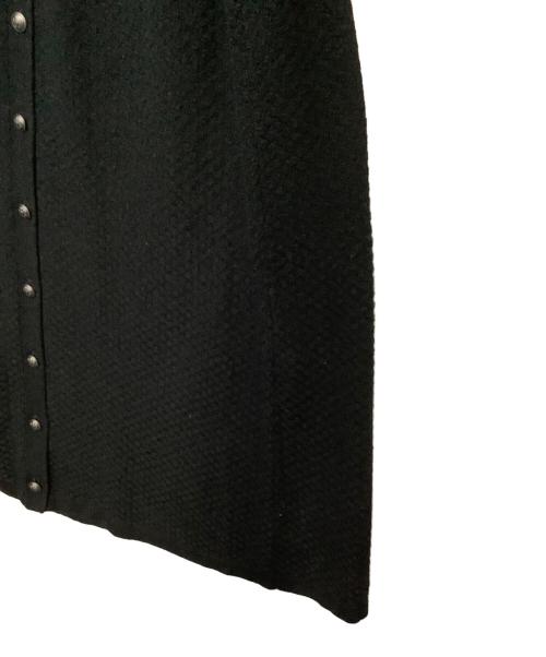 Curensology（カレンソロジー）Curensology (カレンソロジー) モス ニット ワンピース ブラック×シルバー サイズ:Fの古着・服飾アイテム