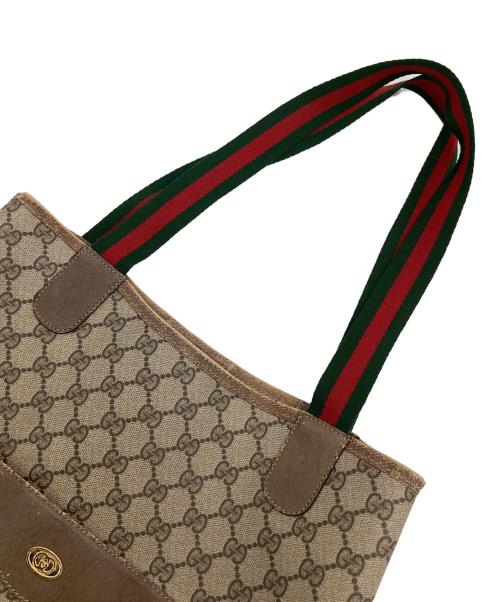 GUCCI（グッチ）GUCCI (グッチ) GGスプリーム トートバッグ ベージュの古着・服飾アイテム