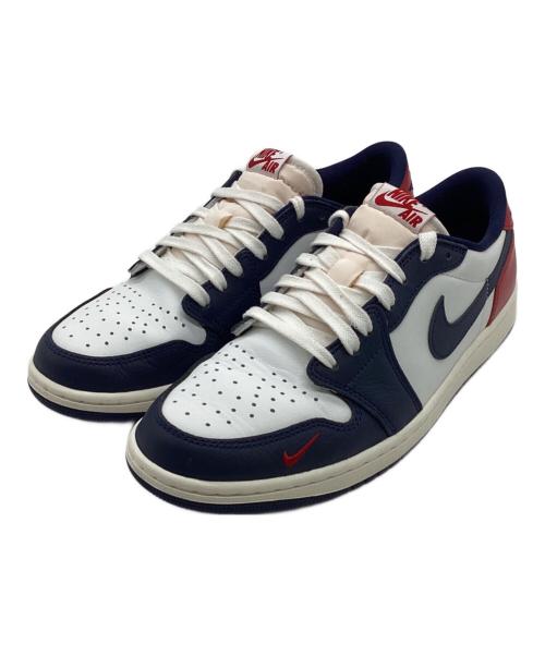 NIKE（ナイキ）NIKE (ナイキ) AIR JORDAN 1 RETRO LOW OG（エア ジョーダン 1 レトロ ロー オージー） ホワイト×ネイビー×レッド サイズ:28cmの古着・服飾アイテム