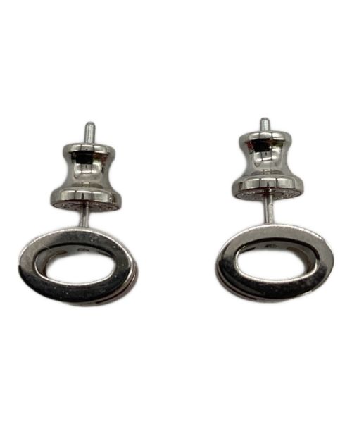 HERMES（エルメス）HERMES (エルメス) ミニポップHピアス ピンク×シルバーの古着・服飾アイテム