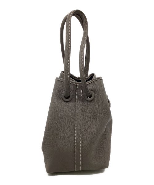 VASIC（ヴァジック）VASIC (ヴァジック) 巾着バッグ グレーの古着・服飾アイテム