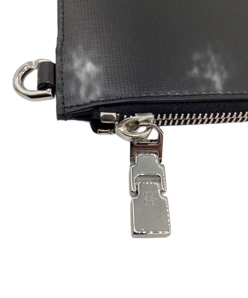 GIVENCHY（ジバンシィ）GIVENCHY (ジバンシィ) ブランドロゴ ラージポーチ ブラックの古着・服飾アイテム