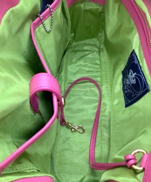 A.D.M.J.（エーディーエムジェイ）A.D.M.J. (エーディーエムジェイ) ハンドバッグ ベージュの古着・服飾アイテム