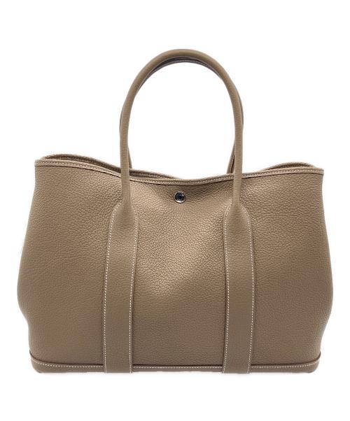 HERMES（エルメス）HERMES (エルメス) ガーデンパーティMM/ハンドバッグ エトゥープ サイズ:MMの古着・服飾アイテム