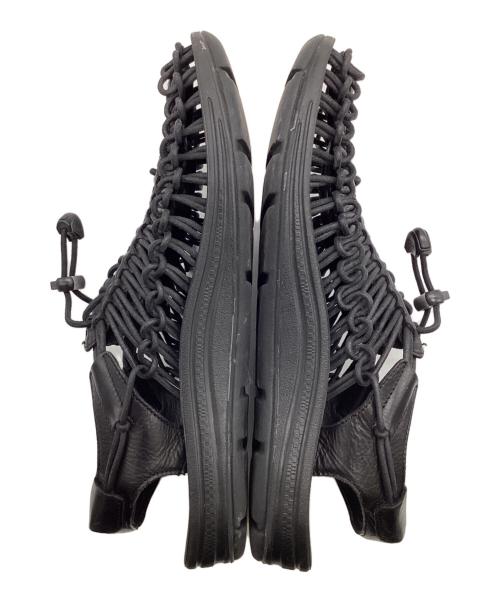 KEEN（キーン）KEEN (キーン) UNEEK PREMIUM LEATHER（ユニーク プレミアム レザー）サンダル ブラック サイズ:26cmの古着・服飾アイテム