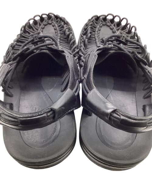 KEEN（キーン）KEEN (キーン) UNEEK PREMIUM LEATHER（ユニーク プレミアム レザー）サンダル ブラック サイズ:26cmの古着・服飾アイテム