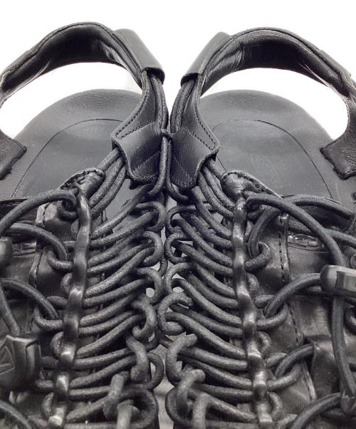 KEEN（キーン）KEEN (キーン) UNEEK PREMIUM LEATHER（ユニーク プレミアム レザー）サンダル ブラック サイズ:26cmの古着・服飾アイテム