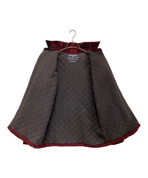 POLO SPORT（ポロスポーツ）POLO SPORT (ポロスポーツ) 中綿ジャケット レッド×ブラック サイズ:Mの古着・服飾アイテム