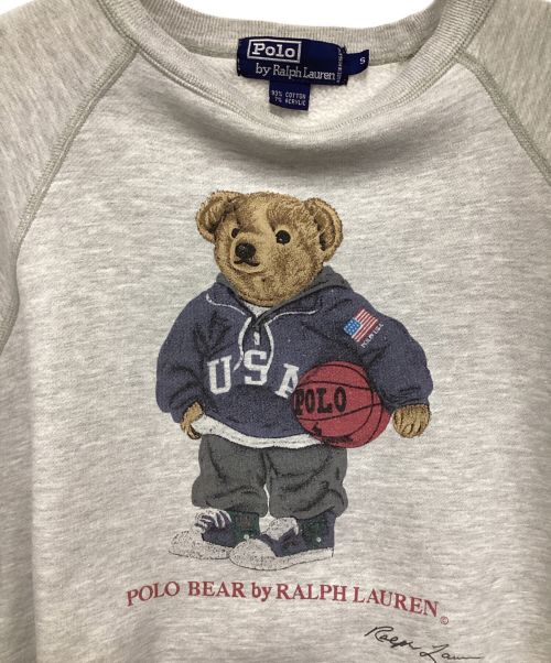 POLO RALPH LAUREN（ポロ・ラルフローレン）POLO RALPH LAUREN (ポロ・ラルフローレン) ポロベア ラグランスウェット グレー サイズ:US Sの古着・服飾アイテム