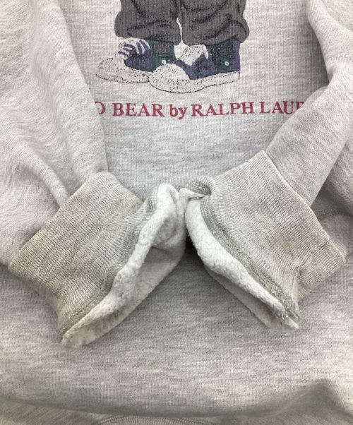 POLO RALPH LAUREN（ポロ・ラルフローレン）POLO RALPH LAUREN (ポロ・ラルフローレン) ポロベア ラグランスウェット グレー サイズ:US Sの古着・服飾アイテム