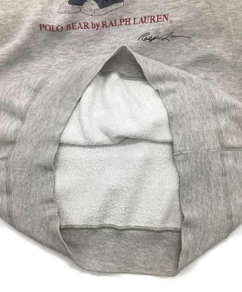 POLO RALPH LAUREN（ポロ・ラルフローレン）POLO RALPH LAUREN (ポロ・ラルフローレン) ポロベア ラグランスウェット グレー サイズ:US Sの古着・服飾アイテム