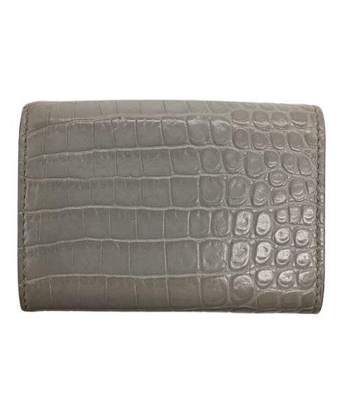 Saint Laurent Paris（サンローランパリ）Saint Laurent Paris (サンローランパリ) 3つ折り財布 グレーの古着・服飾アイテム