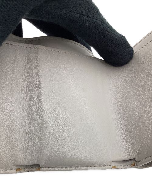 Saint Laurent Paris（サンローランパリ）Saint Laurent Paris (サンローランパリ) 3つ折り財布 グレーの古着・服飾アイテム