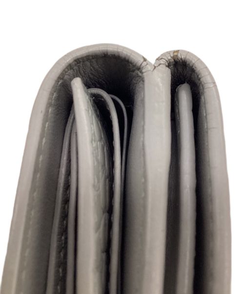 Saint Laurent Paris（サンローランパリ）Saint Laurent Paris (サンローランパリ) 3つ折り財布 グレーの古着・服飾アイテム