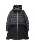 HERNOヘルノ）の古着「ウール ナイロン 切替ダウンコート」｜ブラック