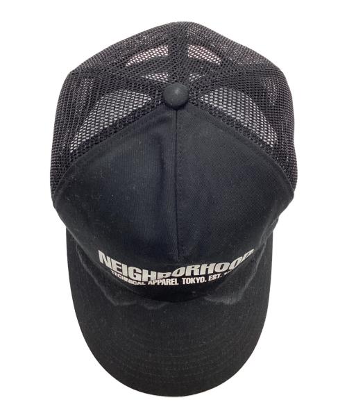NEIGHBORHOOD（ネイバーフッド）NEIGHBORHOOD (ネイバーフッド) メッシュ スナップバック キャップ ブラック サイズ:Fの古着・服飾アイテム