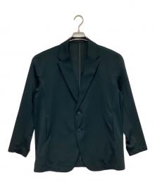 ATTACHMENT（アタッチメント）の古着「ハイゲージプレーティング天竺テーラードジャケット」｜グリーン