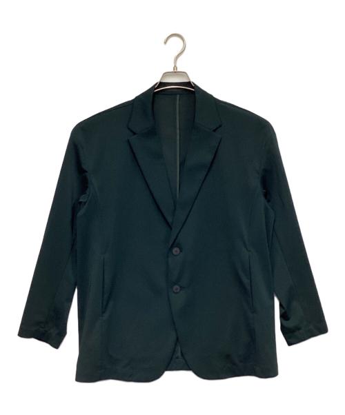 ATTACHMENT（アタッチメント）ATTACHMENT (アタッチメント) ハイゲージプレーティング天竺テーラードジャケット グリーン サイズ:1の古着・服飾アイテム