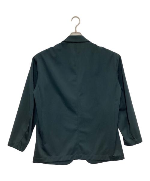ATTACHMENT（アタッチメント）ATTACHMENT (アタッチメント) ハイゲージプレーティング天竺テーラードジャケット グリーン サイズ:1の古着・服飾アイテム