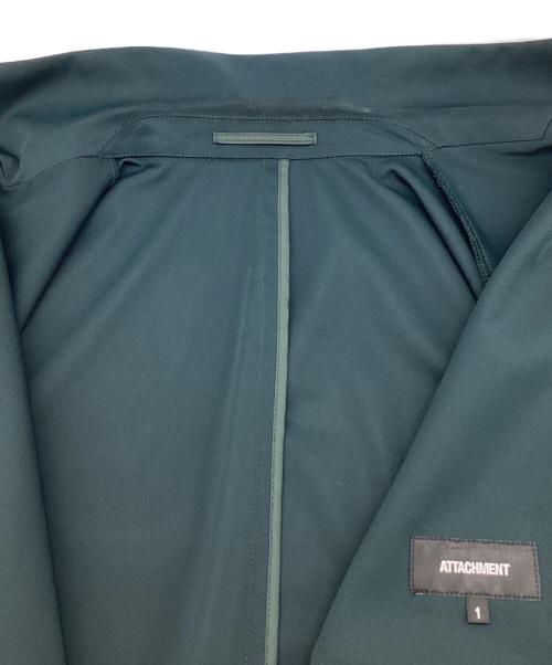 ATTACHMENT（アタッチメント）ATTACHMENT (アタッチメント) ハイゲージプレーティング天竺テーラードジャケット グリーン サイズ:1の古着・服飾アイテム
