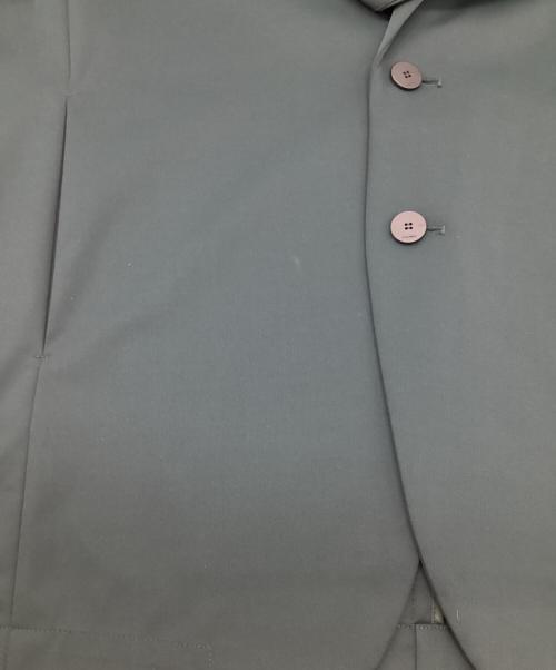 ATTACHMENT（アタッチメント）ATTACHMENT (アタッチメント) ハイゲージプレーティング天竺テーラードジャケット グリーン サイズ:1の古着・服飾アイテム