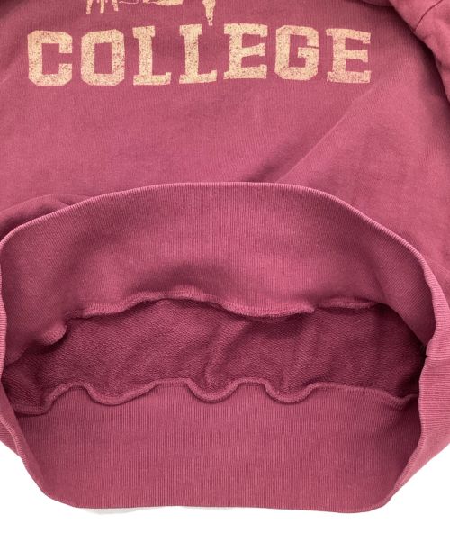 KAPITAL（キャピタル）KAPITAL (キャピタル) ECO Fleece Laglan Crew Sweatshirts PIANO COLLEGE （エコ フリース ラグラン クルー スウェットシャツ ピアノ カレッジ） レッド サイズ:3の古着・服飾アイテム