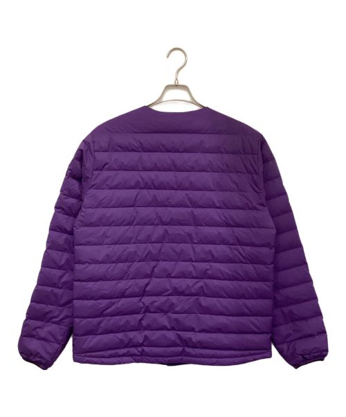 nanga white label（ナンガホワイトレーベル）nanga white label (ナンガホワイトレーベル) ムーンロイド限定 ダウンカーディガン パープル サイズ:XLの古着・服飾アイテム