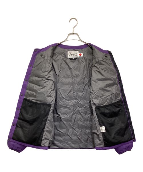 nanga white label（ナンガホワイトレーベル）nanga white label (ナンガホワイトレーベル) ムーンロイド限定 ダウンカーディガン パープル サイズ:XLの古着・服飾アイテム