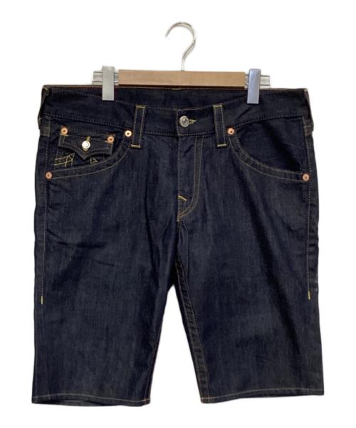 TRUE RELIGION（トゥルー レリジョン）TRUE RELIGION (トゥルー レリジョン) JOEY（ジョーイ）ハーフデニムパンツ インディゴ サイズ:34の古着・服飾アイテム