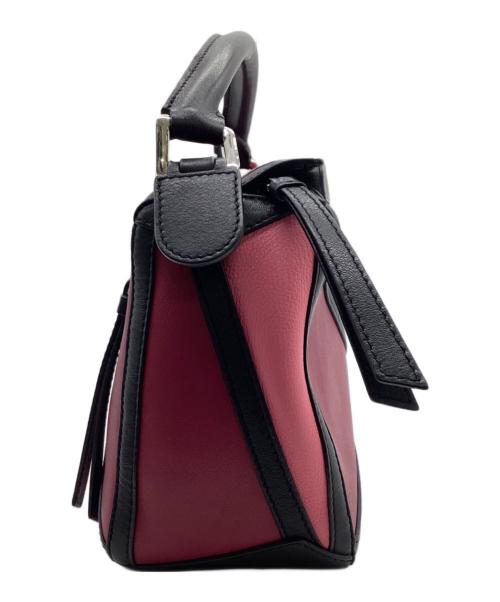 LOEWE（ロエベ）LOEWE (ロエベ) パズルバッグ スモール バーガンディ/ピンク/ブラックの古着・服飾アイテム