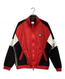 BURBERRY LONDON（バーバリーロンドン）の古着「england track jersey jacket（イングランド トラック ジャージー ジャケット）」｜レッド