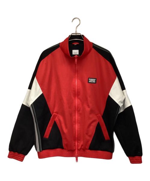 BURBERRY LONDON（バーバリーロンドン）BURBERRY LONDON (バーバリーロンドン) england track jersey jacket（イングランド トラック ジャージー ジャケット） レッド サイズ:XLの古着・服飾アイテム