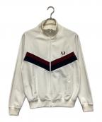 FRED PERRYフレッドペリー）の古着「トラックジャケット」｜ホワイト×ブラウン