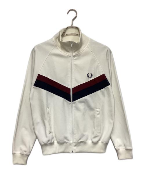 FRED PERRY（フレッドペリー）FRED PERRY (フレッドペリー) トラックジャケット ホワイト×ブラウン サイズ:Sの古着・服飾アイテム